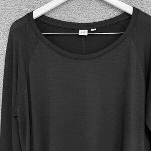 Gap Raglan Sleeve Softspun long sleeve t-shirt Black Large